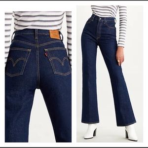 Levi's RIBCAGE SUPER HIGH RISE BOOTCUT WOMENS JEANS🎀🎀